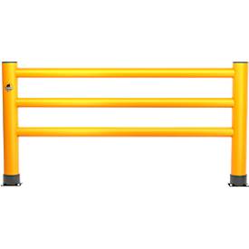 Ampere Handlauf Rack-Mammut®, Kunststoff, L 2000 mm x H 1100 mm, verkehrsgelb