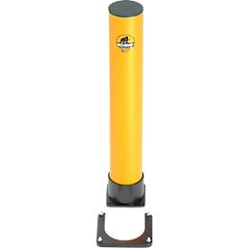 Ampere mobile Montageplatte für Handläufe/Poller Rack-Mammut®, Stahl, B 240/160 x T 220 x H 25 mm, schwarz