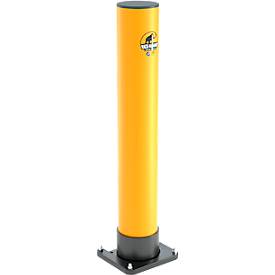 Ampere mobile Montageplatte für Handläufe/Poller Rack-Mammut®, Stahl, B 240/160 x T 220 x H 25 mm, schwarz