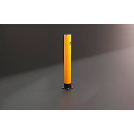 Ampere Rammschutz-Poller Rack-Mammut®, Kunststoff, Ø 144 x H 1100 mm, verkehrsgelb