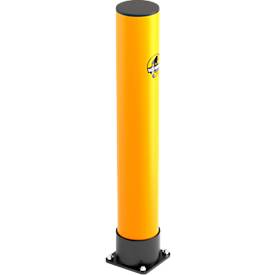 Ampere Rammschutz-Poller Rack-Mammut®, Kunststoff, Ø 144 x H 900 mm, verkehrsgelb