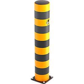Ampere Rammschutz-Poller Rack-Mammut® Strong, Kunststoff, Ø 200 x H 1100 mm, verkehrsgelb