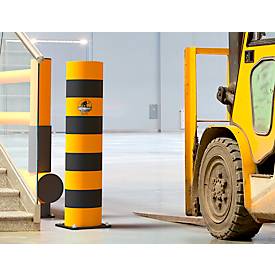 Ampere Rammschutz-Poller Rack-Mammut® Strong, Kunststoff, Ø 200 x H 1100 mm, verkehrsgelb