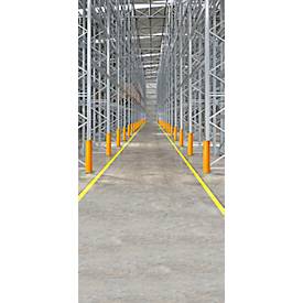 Ampere Regalstützenschutz Eco Rack®, Größe M, recycelter Kunststoff, B 88-100 x H 600 mm, verkehrsgelb