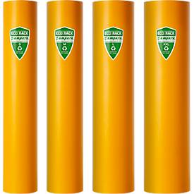 Ampere Regalstützenschutz Eco Rack®, Größe S, recycelter Kunststoff, B 70-87 mm x H 600 mm, verkehrsgelb