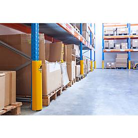 Ampere Regalstützenschutz Rack-Mammut®, Kunststoff, L 90-109 mm x H 600 mm, verkehrsgelb