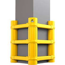 Ampere Universal Säulenschutz Rack-Mammut®, Kunststoff, H 1000 mm, für Säulen 200-700 mm, verkehrsgelb