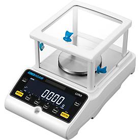 Analysewaage ae Adam Luna LAB 223i, ungeeicht, interne Kalibrierung, Ablesbarkeit 0,001 g/Wägebereich bis 0,22 kg, RS-232/USB, LC-Display