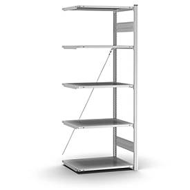 Anbau-Steckregal Orion Plus, B 750 x T 500 x H 2000 mm