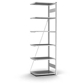 Anbau-Steckregal Orion Plus, B 750 x T 500 x H 2500 mm