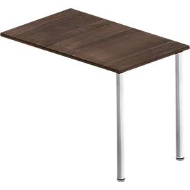 Anbautisch BEXXSTAR, Rundrohrfuß, Rechteck, B 1000 x T 600 x H 740 mm