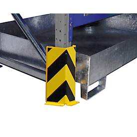 Anfahrschutz für verschiedene Bauer Regale, Stahl, schwarz/gelb
