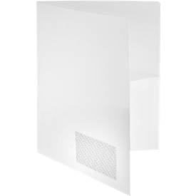 Angebotsmappe FolderSys, A4, 4 Taschen, Visitenkartentasche, Polypropylen, weiß, 10 Stück