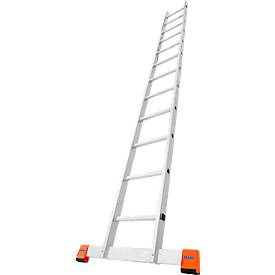 Anlegeleiter Krause Sibilo, 1-teilig, 12 Sprossen, bis 150 kg, Fußstopfen, B 360 x T 60 x H 3550 mm, Aluminium