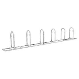Anlehnparker WSM, 1-seitig, für Reifen bis B 55 mm, B 5100 x T 350 x H 850 mm, Stahl verzinkt, 6 Einstellplätze