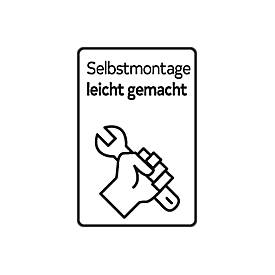 Image of Ansatztisch JENA, 1-Fuß, B 800 x T 1000 x H 720 mm, Gestell alusilber, Ahorn-Dekor
