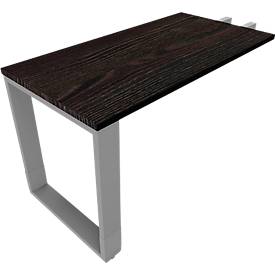 Ansatztisch QUANDOS BOX, Kufengestell, Rechteck, B 1200 x T 600 x H 720 - 820 mm