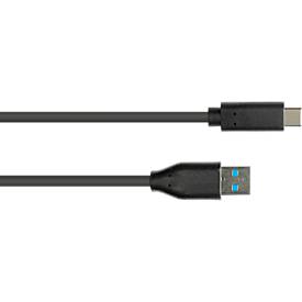 Anschlusskabel USB 3.2 Gen.2 (10GBit/s / 3A), Stecker A an USB-C™ Stecker, CU, schwarz, 1m, Good Connections®