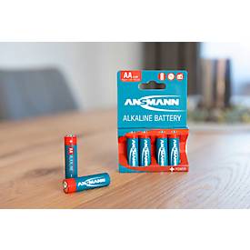 Ansmann Alkaline-Batterien Mignon AA, 4 Stück