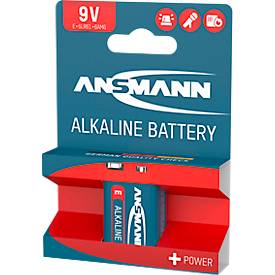 Ansmann Alkaline Block E Batterien, 9 Volt, besonders lange Lebensdauer, 1 Stück