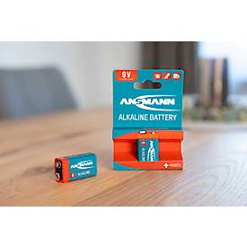 Ansmann Alkaline Block E Batterien, 9 Volt, besonders lange Lebensdauer, 1 Stück