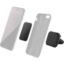 Ansmann KFZ Smartphone-Halterung, magnetisch, Lüftungsgitter-Halterung, inkl. 2 ultra dünne Metallplatten