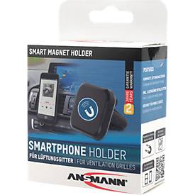 Ansmann KFZ Smartphone-Halterung, magnetisch, Lüftungsgitter-Halterung, inkl. 2 ultra dünne Metallplatten