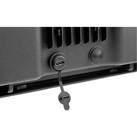 ANSMANN LED Arbeitsleuchte FL20W-R, 2.000 Lumen, Wiederaufladbarer 4.400 mAh Akku, Spritzwassergeschützt (IP54), schwarz