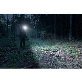 ANSMANN LED Taschenlampe T12000FR, 12.000 Lumen, 4 Leuchtfunktionen, Powerbankfunktion, IPX5/IK07, schwarz