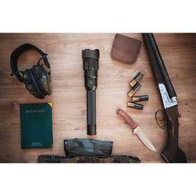 ANSMANN LED Taschenlampe T12000FR, 12.000 Lumen, 4 Leuchtfunktionen, Powerbankfunktion, IPX5/IK07, schwarz