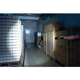 ANSMANN LED Taschenlampe T12000FR, 12.000 Lumen, 4 Leuchtfunktionen, Powerbankfunktion, IPX5/IK07, schwarz