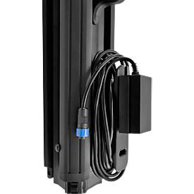 ANSMANN WL11500R Doppel-LED Baustrahler, 11.500 Lumen, 2× 36W-SMD LEDs, Akku- und Netzbetrieb, Verstellbar, Stativ und Magnetfuß, schwarz