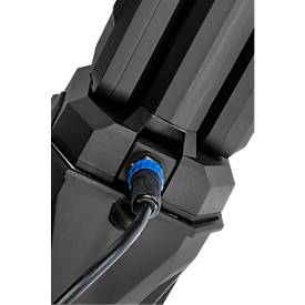 ANSMANN WL11500R Doppel-LED Baustrahler, 11.500 Lumen, 2× 36W-SMD LEDs, Akku- und Netzbetrieb, Verstellbar, Stativ und Magnetfuß, schwarz