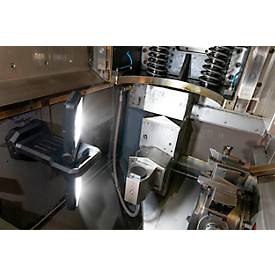 ANSMANN WL11500R Doppel-LED Baustrahler, 11.500 Lumen, 2× 36W-SMD LEDs, Akku- und Netzbetrieb, Verstellbar, Stativ und Magnetfuß, schwarz