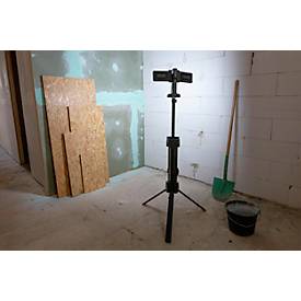 ANSMANN WL11500R Doppel-LED Baustrahler, 11.500 Lumen, 2× 36W-SMD LEDs, Akku- und Netzbetrieb, Verstellbar, Stativ und Magnetfuß, schwarz