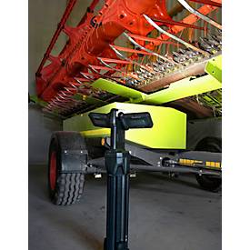 ANSMANN WL11500R Doppel-LED Baustrahler, 11.500 Lumen, 2× 36W-SMD LEDs, Akku- und Netzbetrieb, Verstellbar, Stativ und Magnetfuß, schwarz