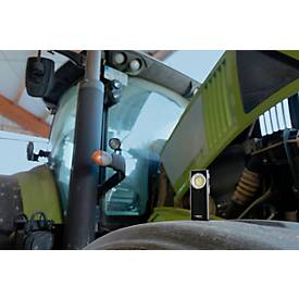 ANSMANN WL1200R-DS Arbeitsleuchte, 1.200 Lumen, Akku, IPX6/IK07, Drei Helligkeitsstufen, mit Haltemagneten und Gürtelclip, schwarz