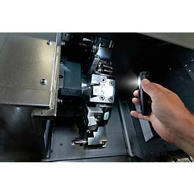 ANSMANN WL1200R-DS Arbeitsleuchte, 1.200 Lumen, Akku, IPX6/IK07, Drei Helligkeitsstufen, mit Haltemagneten und Gürtelclip, schwarz