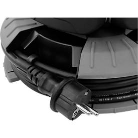 ANSMANN WL14000AC Vierfach-LED Strahler, 14.000 Lumen, 4× 30 W-SMD LEDs, Netzbetrieb, Verstellbar, Stativ und Magnetfuß, schwarz