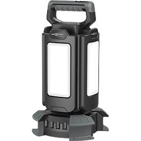 ANSMANN WL14000AC Vierfach-LED Strahler, 14.000 Lumen, 4× 30 W-SMD LEDs, Netzbetrieb, Verstellbar, Stativ und Magnetfuß, schwarz