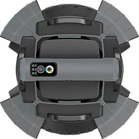 ANSMANN WL14000AC Vierfach-LED Strahler, 14.000 Lumen, 4× 30 W-SMD LEDs, Netzbetrieb, Verstellbar, Stativ und Magnetfuß, schwarz