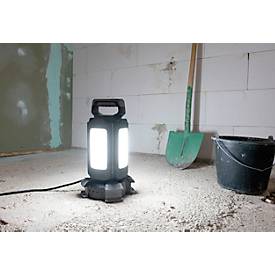 ANSMANN WL14000AC Vierfach-LED Strahler, 14.000 Lumen, 4× 30 W-SMD LEDs, Netzbetrieb, Verstellbar, Stativ und Magnetfuß, schwarz