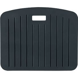 Anti-Ermüdungsmatte Leitz Ergo Cosy, für Steh- oder Sitzarbeitsplatz, kompakt, tragbar, B 457 x T 560 x H 20 mm, Schaumstoff, dunkelgrau