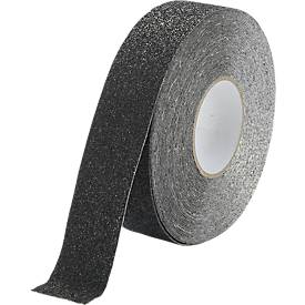 Antirutschband Durable Duraline Grip+, verformbar, für Innen & Außen, DIN 51130, selbstklebend, grobkörnige Beschichtung, 1 Rolle mit L 15 m x B 50 mm, Aluminium, schwarz