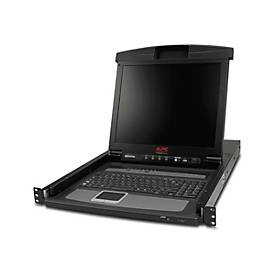 APC LCD Console - KVM-Konsole mit KVM-Switch - 8 Anschlüsse - PS/2 - 43.2 cm (17')