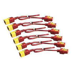 APC Stromkabel - IEC 60320 C19 Verriegelung zu IEC 60320 C20 Verriegelung - 16 A - 1.22 m - Rot (Packung mit 6)