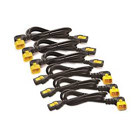 APC Stromkabelkit - IEC 320 EN 60320 C13 - IEC 320 EN 60320 C14 - 1.22 m - 90-Grad-Anschluss, mit Verriegelung - Schwarz