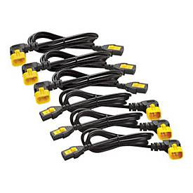 APC Stromkabelkit - IEC 320 EN 60320 C13 - IEC 320 EN 60320 C14 - 1.22 m - 90-Grad-Anschluss, mit Verriegelung - Schwarz