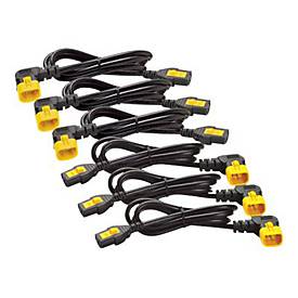APC Stromkabelkit - IEC 320 EN 60320 C13 - IEC 320 EN 60320 C14 - 1.22 m - 90-Grad-Anschluss, mit Verriegelung - Schwarz