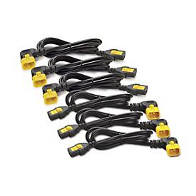 APC Stromkabelkit - IEC 320 EN 60320 C13 - IEC 320 EN 60320 C14 - 61 cm - 90-Grad-Anschluss, mit Verriegelung - Schwarz